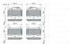 Комплект гальмівних колодок передн, ALFA ROMEO GIULIA, STELVIO 2.0/2.2D/2.9 10.15- BOSCH 0986424851 (фото 1)
