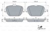 Комплект гальмівних колодок задн, MERCEDES CLS (C257), E (A238), E ALL-TERRAIN (S213), E (C238), E T-MODEL (S213), E (W213), EQC (N293), GLC (C253), GLC (X253) 2.0DH-Electric 06.16- BOSCH 0986424858 (фото 1)