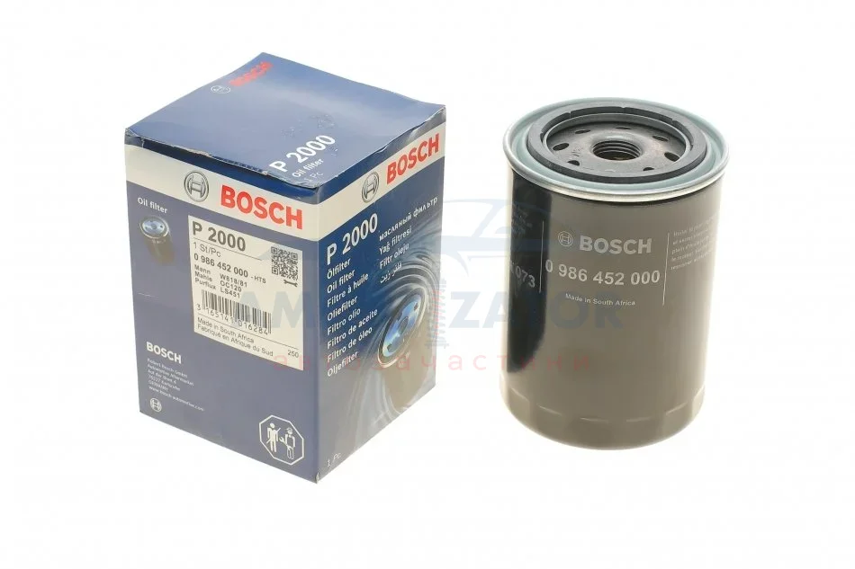 МАСТИЛЬНИЙ ФІЛЬТР W-V BOSCH 0 986 452 000 (фото 1)