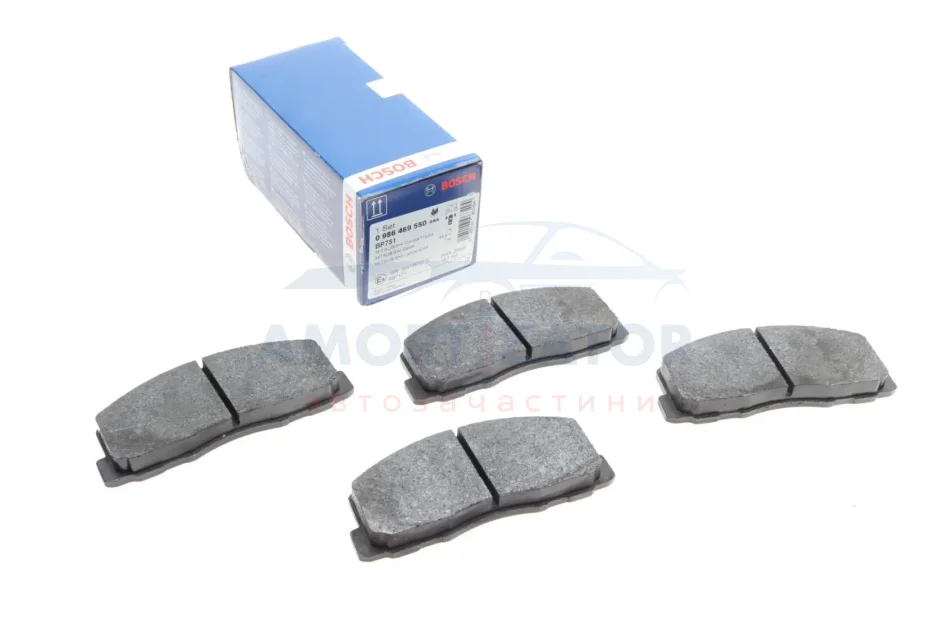 ГАЛЬМІВНІ КОЛОДКИ, ДИСКОВІ BOSCH 0 986 469 550 (фото 1)
