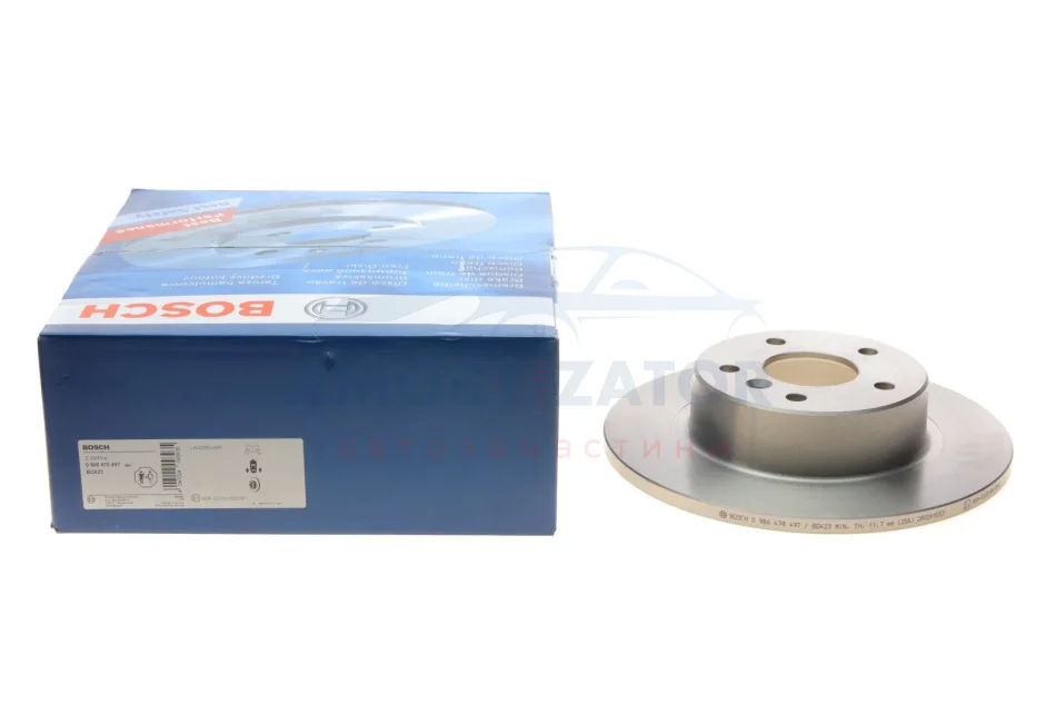 Диск гальмівний BOSCH 0 986 478 497 (фото 1)