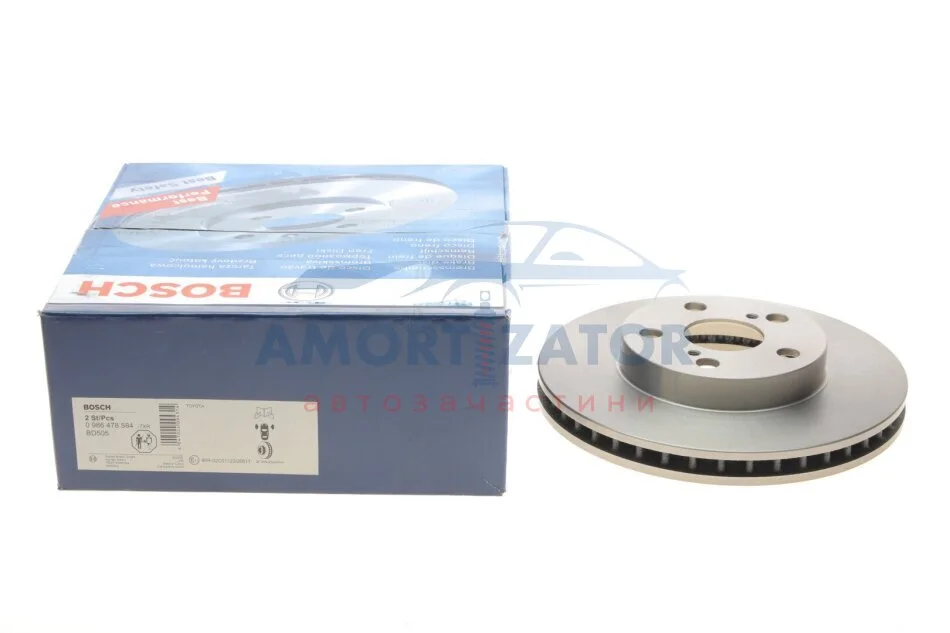 Диск гальмівний BOSCH 0986478584 (фото 1)