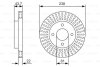 Гальмівний диск BOSCH 0986479A87 (фото 1)