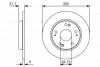 HONDA Гальмівний диск CR-Z 1.5 IMA 10- BOSCH 0986479V21 (фото 1)
