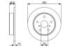 Диск гальмiвний заднiй BOSCH 0986479V55 (фото 1)