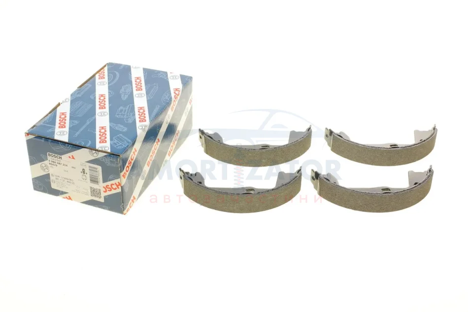 Гальмівні колодки барабані BOSCH 0 986 487 214 (фото 1)