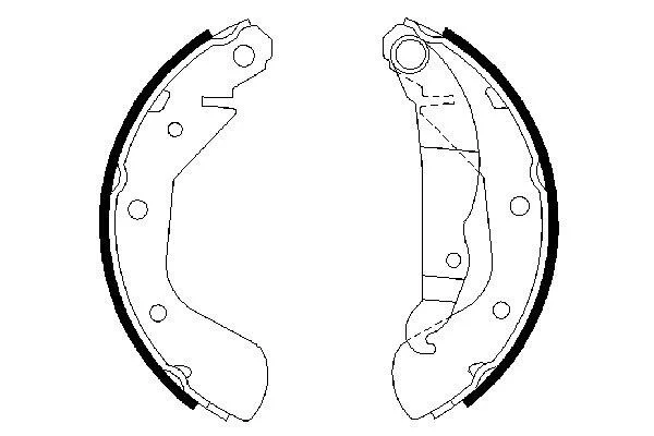 Колодки гальмівні бараб. зад. Opel Astra F 91-98 BOSCH 0986487613 (фото 1)