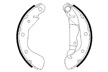 Колодки гальмівні бараб. зад. Opel Astra F 91-98 BOSCH 0986487613