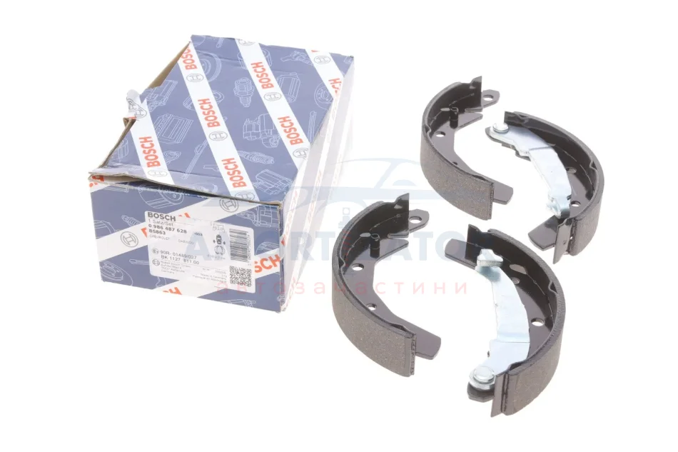 Гальмівні колодки барабані BOSCH 0 986 487 628 (фото 1)