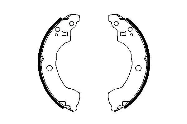 Гальмівні колодки барабанні BOSCH 0986487691 (фото 1)