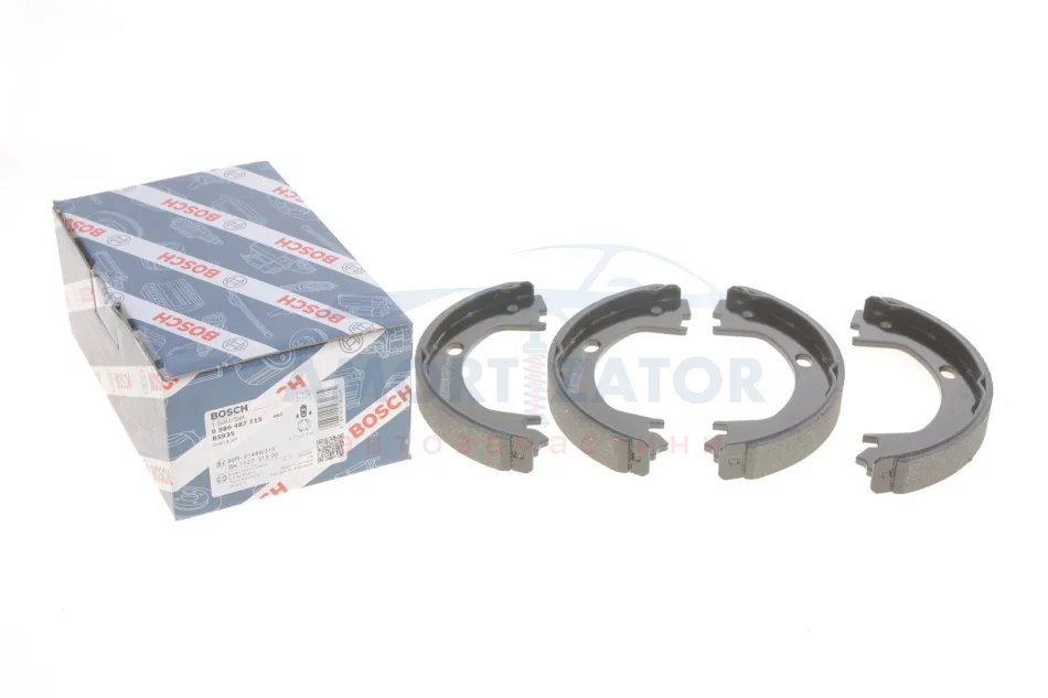 Колодки гальмівні барабанні BOSCH 0986487715 (фото 1)