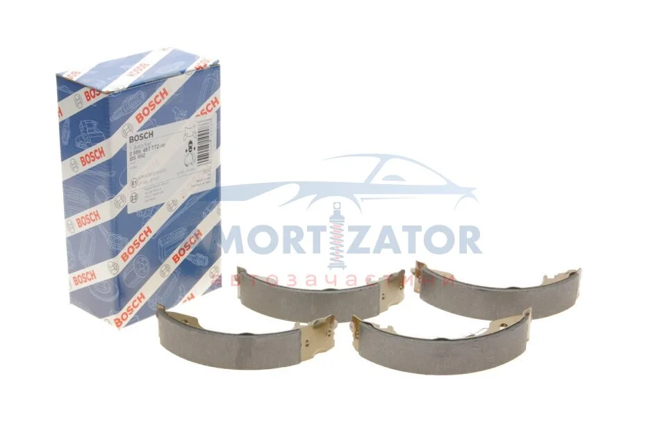 Гальмівні колодки, барабанні BOSCH 0986487772 (фото 1)