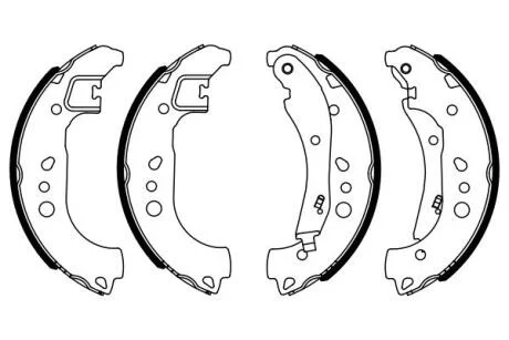 Комплект гальмівних колодок BOSCH 0986487959