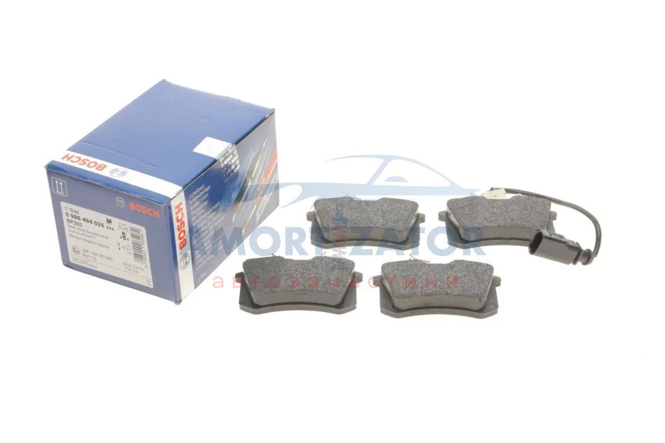 ДИСКОВI КОЛОДКИ ЗАДНI 0 986 494 025 BOSCH 0986494025 (фото 1)