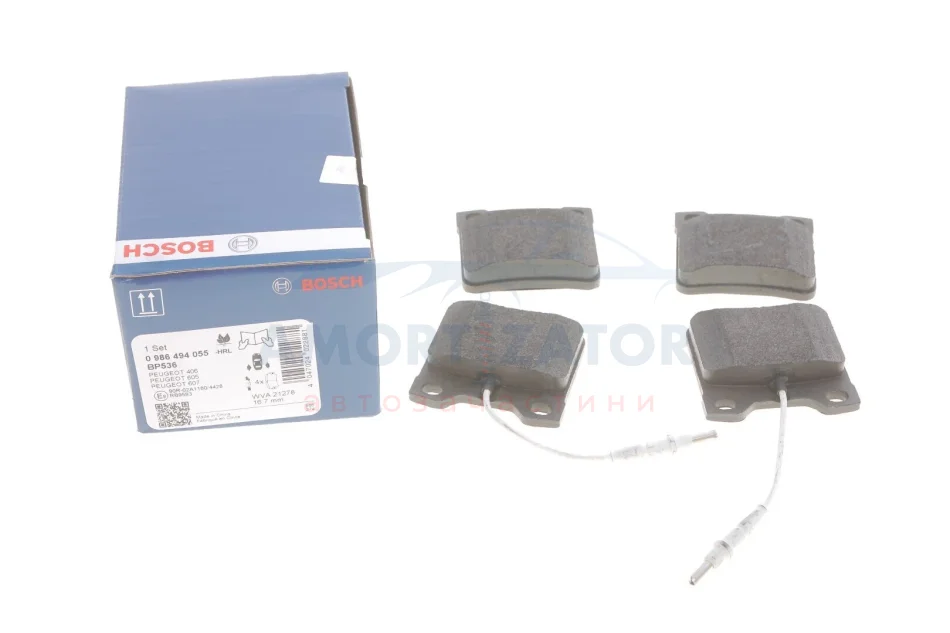 Гальмівні колодки дискові BOSCH 0986494055 (фото 1)