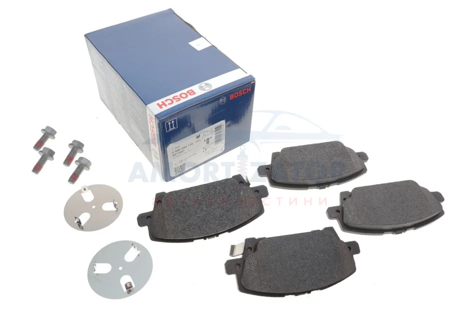 ГАЛЬМІВНІ КОЛОДКИ BOSCH 0986494136 (фото 1)