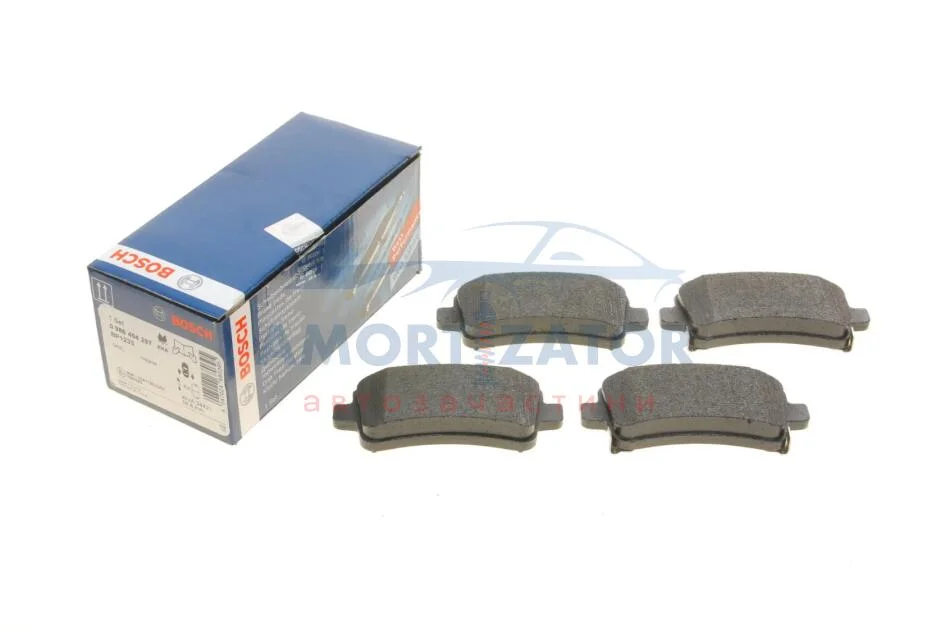 Комплект гальмівних колодок з 4 шт. дисків BOSCH 0986494297 (фото 1)