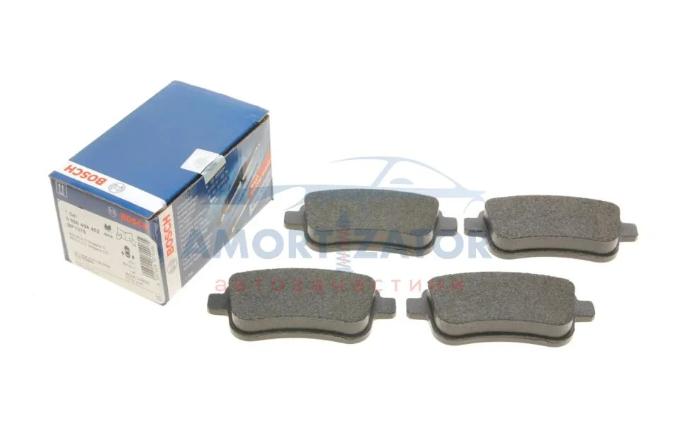 Комплект гальмівних колодок з 4 шт. дисків BOSCH 0 986 494 452 (фото 1)