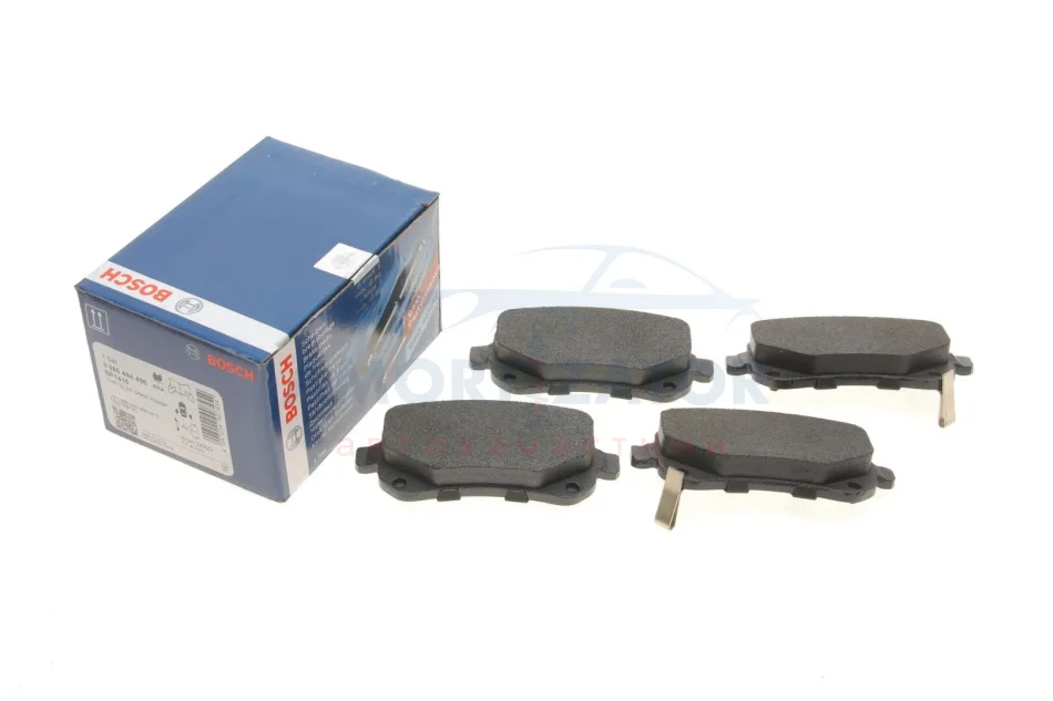 Комплект гальмівних колодок з 4 шт. дисків BOSCH 0986494496 (фото 1)