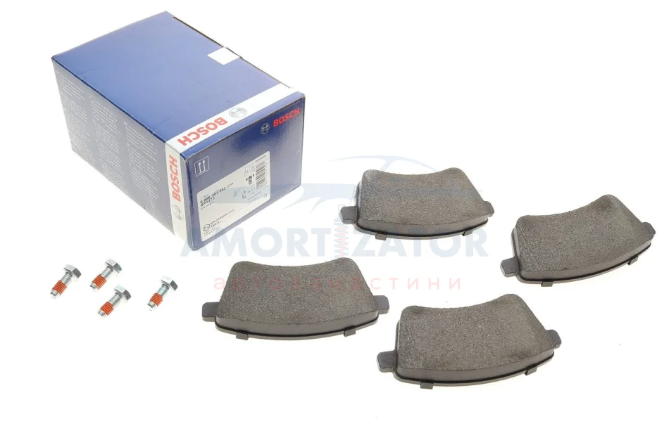 ГАЛЬМІВНІ КОЛОДКИ, ДИСКОВІ 0 986 494 552 BOSCH 0986494552 (фото 1)