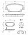 Комплект гальмівних колодок передн, HONDA CIVIC VIII 1.4-2.2D 09.05-05.13 BOSCH 0986494611 (фото 8)