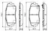 Гальмівні колодки дискові BOSCH 0986494688 (фото 7)