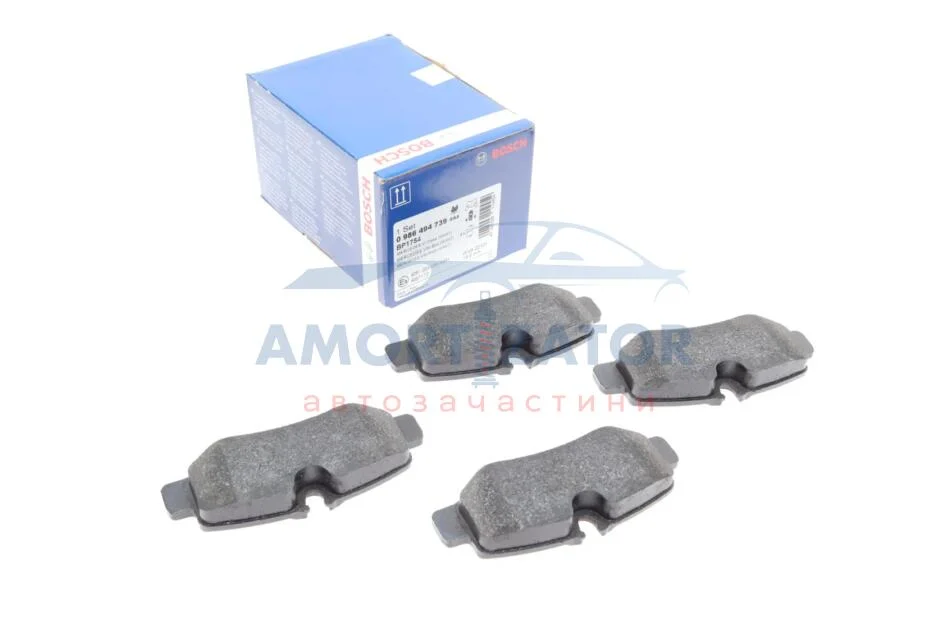 Гальмівні колодки дискові BOSCH 0 986 494 739 (фото 1)