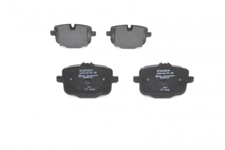 Комплект гальмівних колодок з 4 шт. дисків BOSCH 0 986 494 759