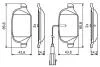 Гальмівні колодки дискові BOSCH 0986494779 (фото 7)