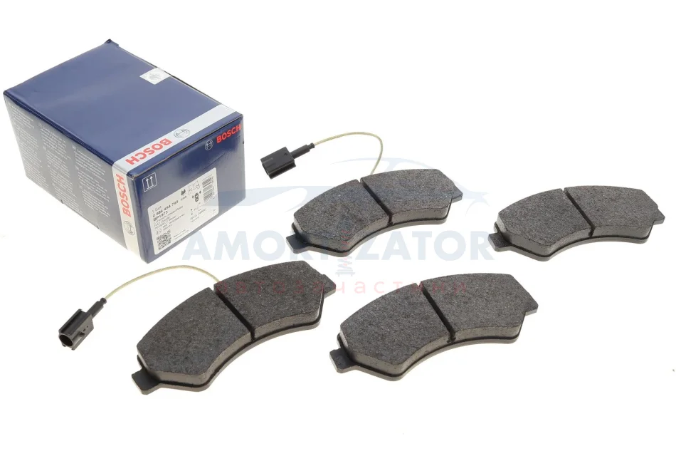 ГАЛЬМІВНІ КОЛОДКИ, ДИСКОВІ BOSCH 0 986 494 799 (фото 1)