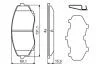 Гальмівні колодки дискові BOSCH 0986494855 (фото 7)