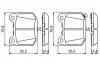 Комплект гальмівних накладок, дискове гальмо BOSCH 0986494865 (фото 7)