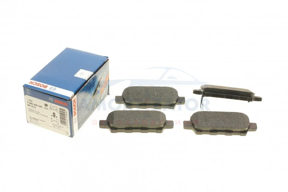 Комплект гальмівних колодок - дискові BOSCH 0 986 495 089 (фото 1)