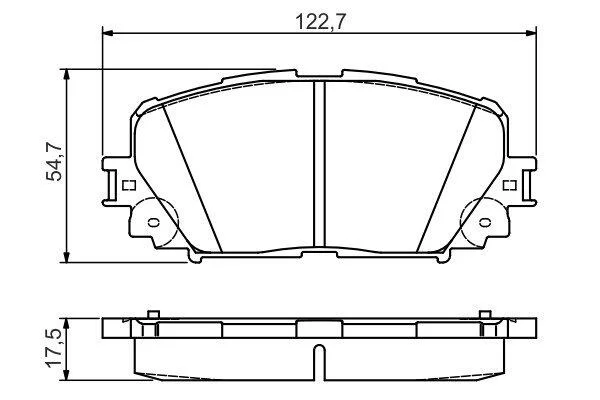 Колодки гальмівні дискові BOSCH 0986495109 (фото 1)