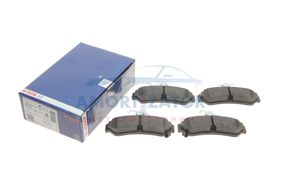 Комплект гальмівних накладок, дискове гальмо BOSCH 0986495173 (фото 1)