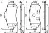CITROEN гальм.колодки передн. C4 09- BOSCH 0986495304 (фото 1)