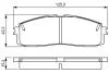 TOYOTA гальмівні колодки передн.Lexus RX 09- BOSCH 0986495330 (фото 1)