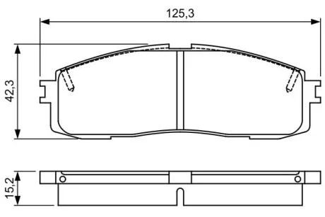 TOYOTA гальмівні колодки передн.Lexus RX 09- BOSCH 0986495330