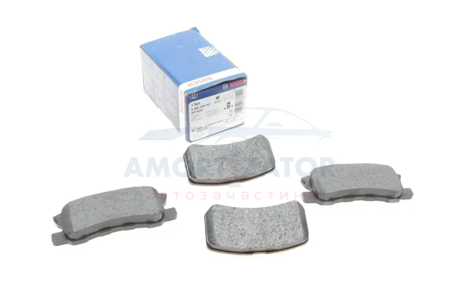 Комплект гальмівних колодок з 4 шт. дисків BOSCH 0 986 495 357 (фото 1)
