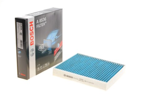 ФІЛЬТР САЛОНУ З АКТИВОВАНИМ ВУГІЛЛЯМ 0 986 628 536 BOSCH 0986628536 (фото 1)