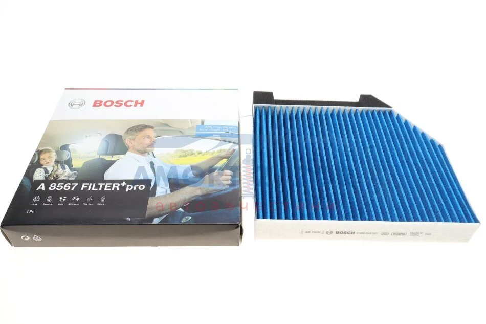 ФІЛЬТР САЛОНУ З АКТИВОВАНИМ ВУГІЛЛЯМ PRO 0 986 628 567 BOSCH 0986628567 (фото 1)