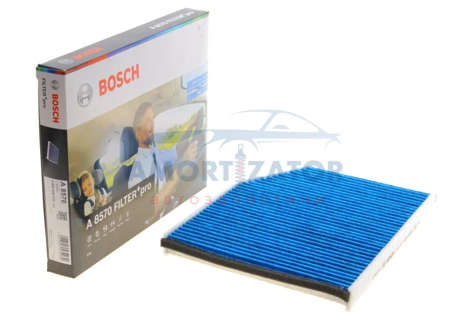 ФІЛЬТР САЛОНУ З АКТИВОВАНИМ ВУГІЛЛЯМ PRO 0 986 628 570 BOSCH 0986628570 (фото 1)