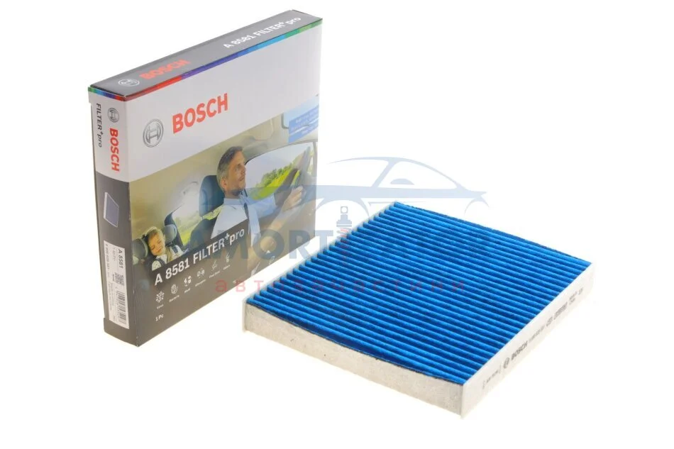 ФІЛЬТР САЛОНУ З АКТИВОВАНИМ ВУГІЛЛЯМ PRO 0 986 628 581 BOSCH 0986628581 (фото 1)
