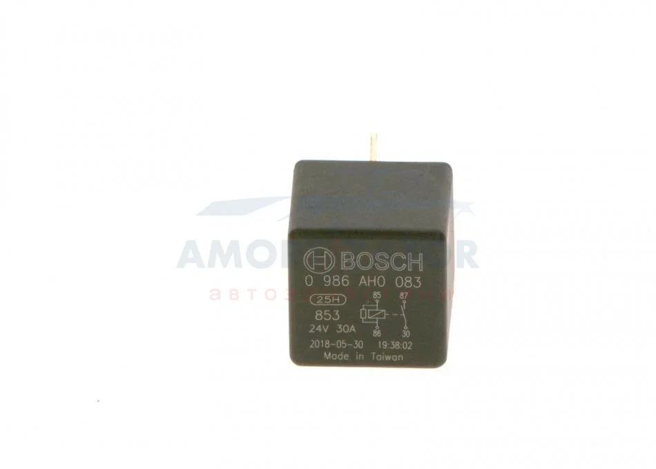 Реле 12V 30A (4-х конт) BOSCH 0986AH0083 (фото 1)