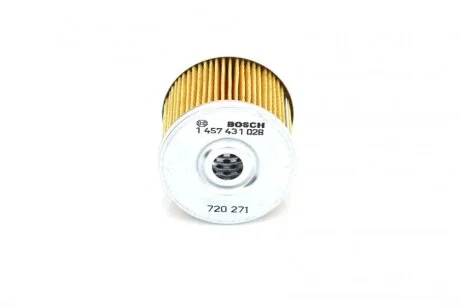 N1028 H=53mm фільтр паливний диз. вкладиш CITROEN 1,8-2,5D RENAULT 1,6-2,4D: Rapid, Master PEUGEOT FIAT BOSCH 1457431028
