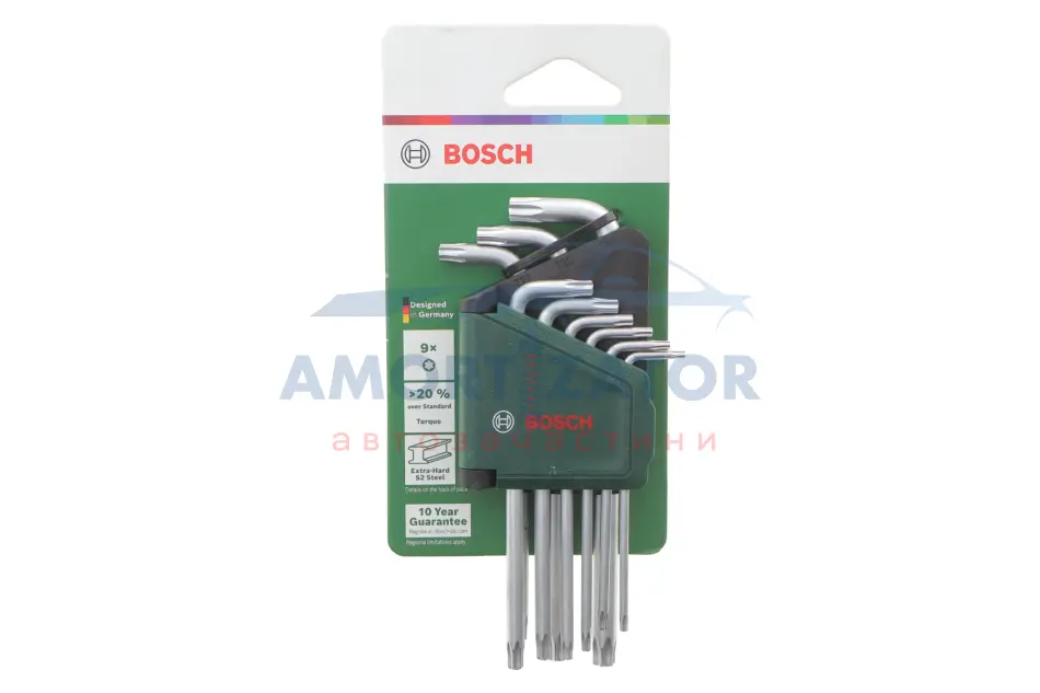 Набір торцевих ключів 9 шт. BOSCH 1600A02Z9C (фото 1)