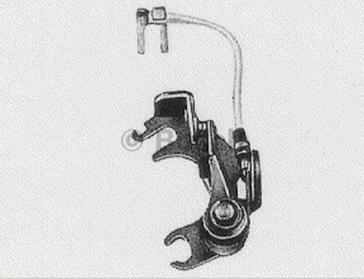 Контакти переривача DAIHATSU CHARADE I, CHARADE II, CUORE I, HIJET, ROCKY MITSUBISHI COLT I NISSAN CHERRY III, MICRA I, PICK UP, PRAIRIE, STANZA, URVAN, VANETTE 0.5-4.2 04.70-06.98 BOSCH 1987231000 (фото 1)