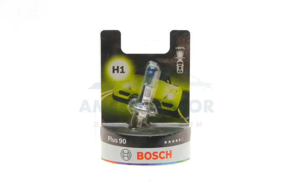Лампа розжарювання Н1 12V 55W P14,5s plus 90 (вир-во Bosch) BOSCH 1 987 301 076 (фото 1)