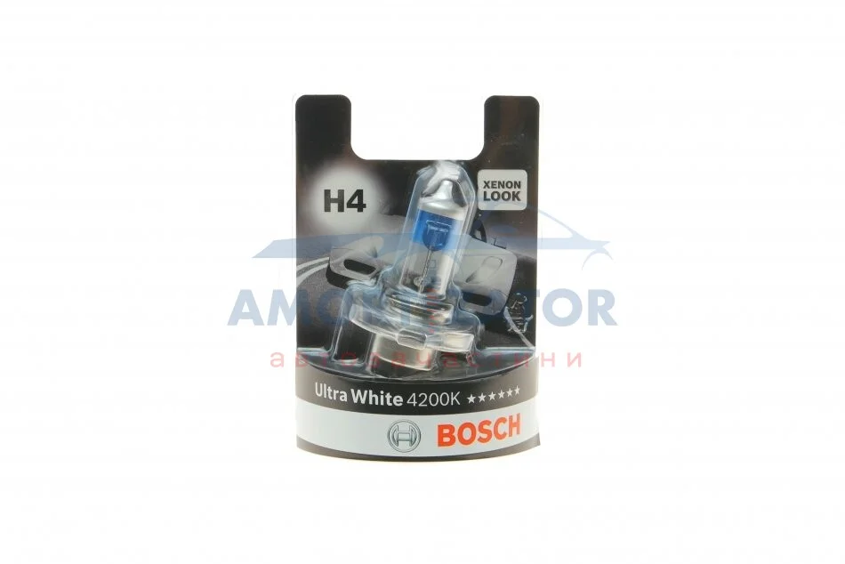 ЛАМПА ULTRA WHITE 4200K H4 BOSCH 1 987 301 089 (фото 1)