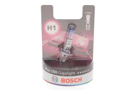 H1 Gigalight PLUS 150% автолампа 1шт BOSCH 1987301135